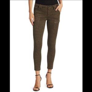 Joie Leopard Print Parker Skinny Jeans